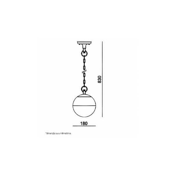 BB LINK Visilica JM-4822 E27 IP44 - 123500