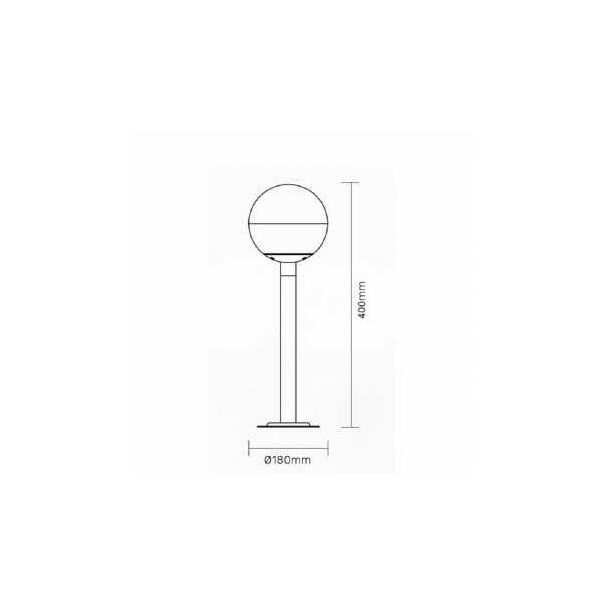 BB LINK Stubna svetiljka JM-4833 E27 IP44 antracit - 123642-1