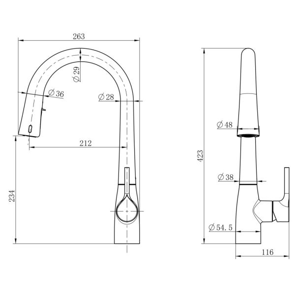 ALPOK Touchless Slavina hrom - EP3029880
