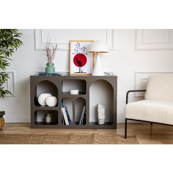 HANAH HOME Komoda Liva, antracit - 125GLN1222