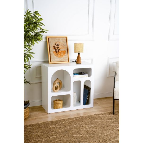 HANAH HOME Konzolni sto Lesa, bela - 125GLN1224