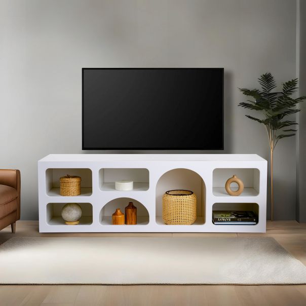 HANAH HOME Komoda Lorin, bela - 125GLN1225