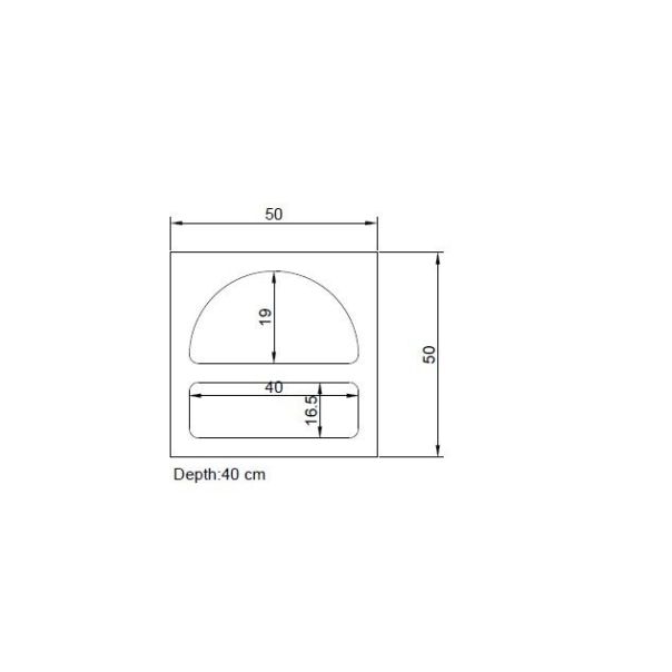 HANAH HOME Noćni ormarić Lorin, bela - 125GLN1226
