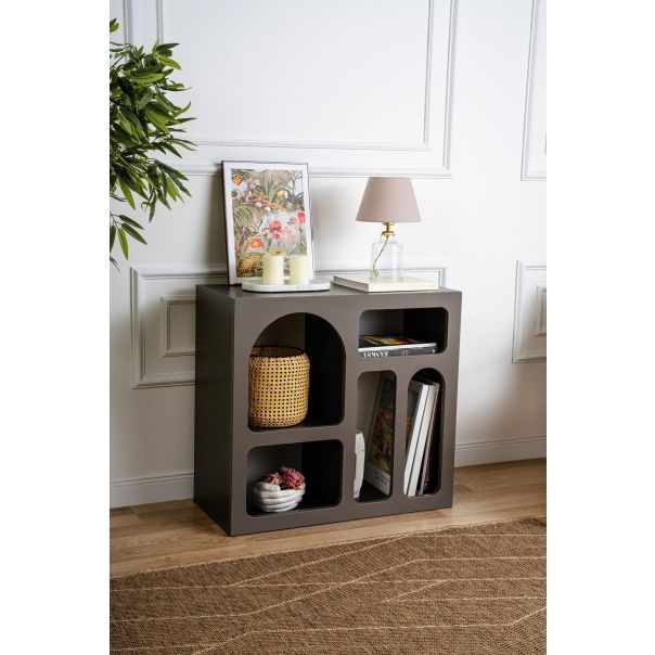 HANAH HOME Konzolni sto Lesa, antracit - 125GLN1227