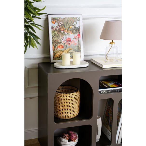 HANAH HOME Konzolni sto Lesa, antracit - 125GLN1227