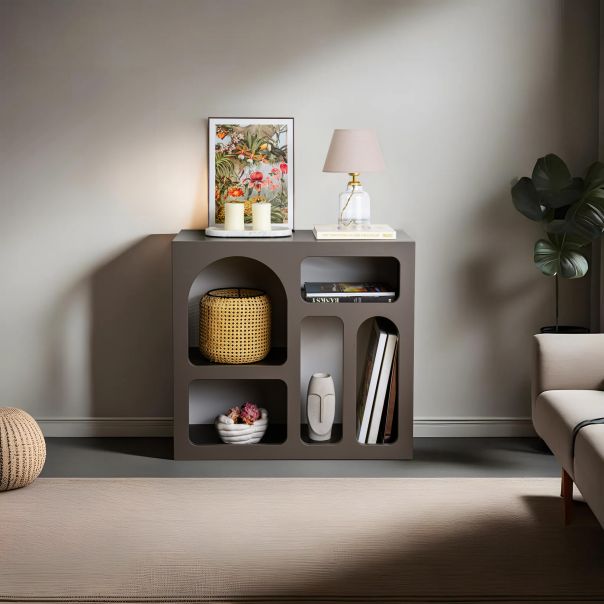 HANAH HOME Konzolni sto Lesa, antracit - 125GLN1227