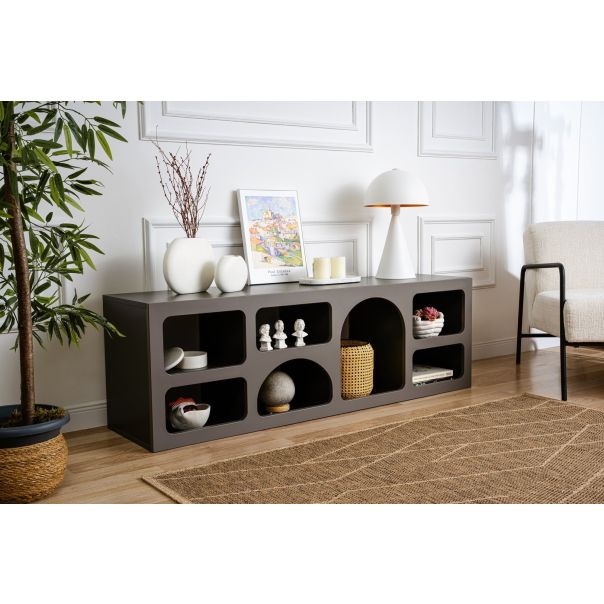 HANAH HOME Komoda Lorin, antracit - 125GLN1228