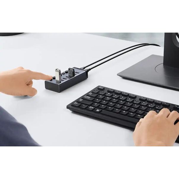 USB Hub 7 port Ugreen CM481 3.0 Tip C DC 12V napajanje - EP2223580