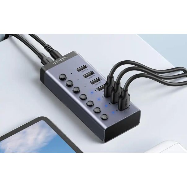 USB Hub 7 port Ugreen CM481 3.0 Tip C DC 12V napajanje - EP2223580