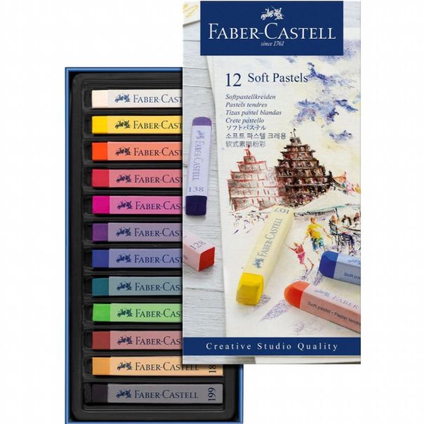 FABER CASTELL Pastel Soft, set 1/12 128312 - 12659