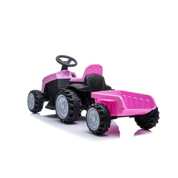PREMIUM STIL Traktor Sa Prikolicom Roze - 12670