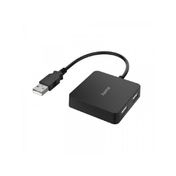 HAMA USB HUB 2.0, 4 Porta, 480 Mbit/S, Crni 200121 - 126997