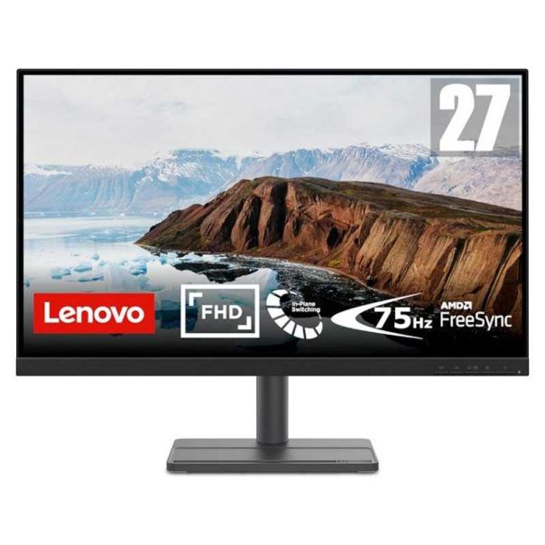 LENOVO L27e-30 (Raven Black) FHD IPS, 75Hz, Edgeless, FreeSync (66BEKAC2EU) - 66BEKAC2EU