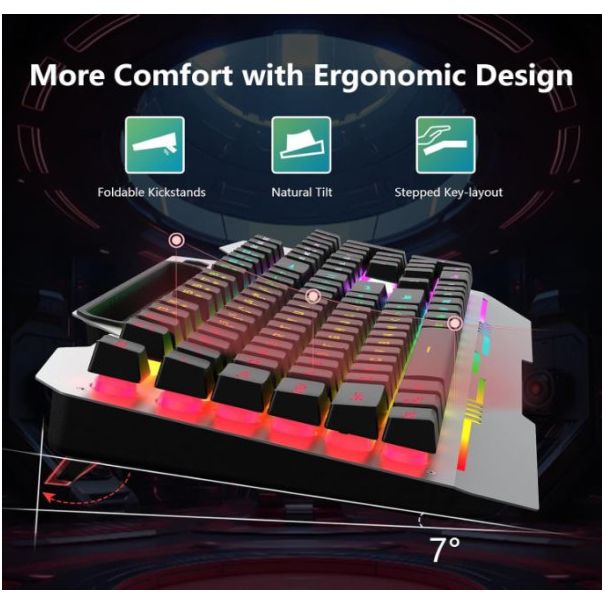 AULA Gaming set tastatura i mis T102 zicna, USB - IG57473