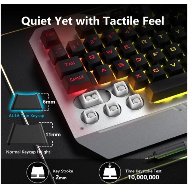 AULA Gaming set tastatura i mis T102 zicna, USB - IG57473