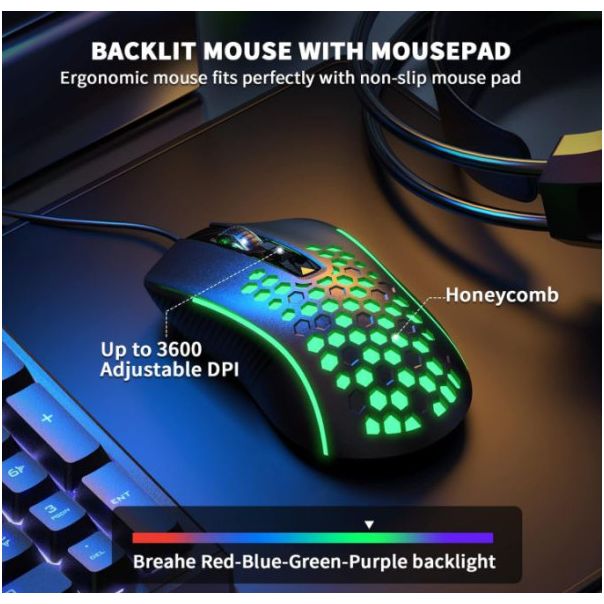 AULA Gaming komplet T650 4u1, USB, Zicni - IG57474