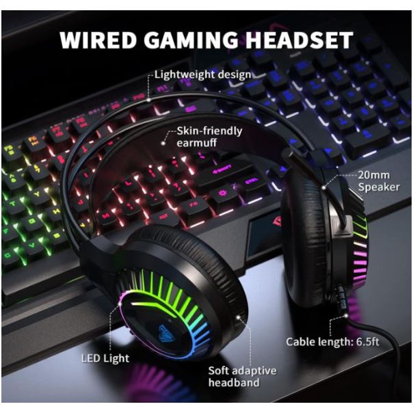 AULA Gaming komplet T650 4u1, USB, Zicni - IG57474