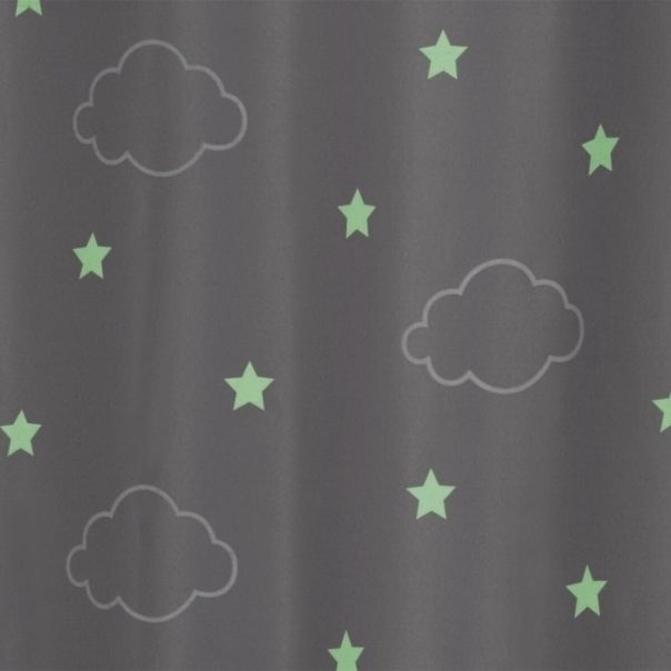 ATMOSPHERA Zavesa Glow in the dark 140x250cm poliester siva - 127372B
