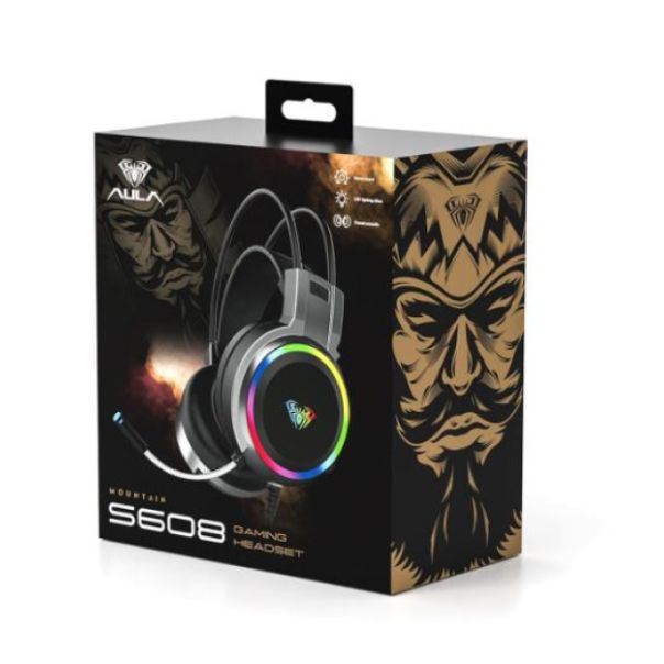 AULA Slusalice sa mikrofonom S608 zicne - IG57476