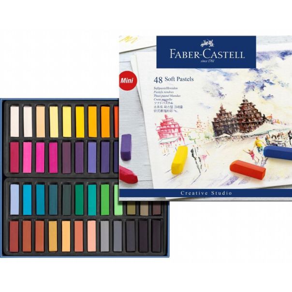 FABER CASTELL Pastel Soft kratke, set 1/48 128248 - 128248