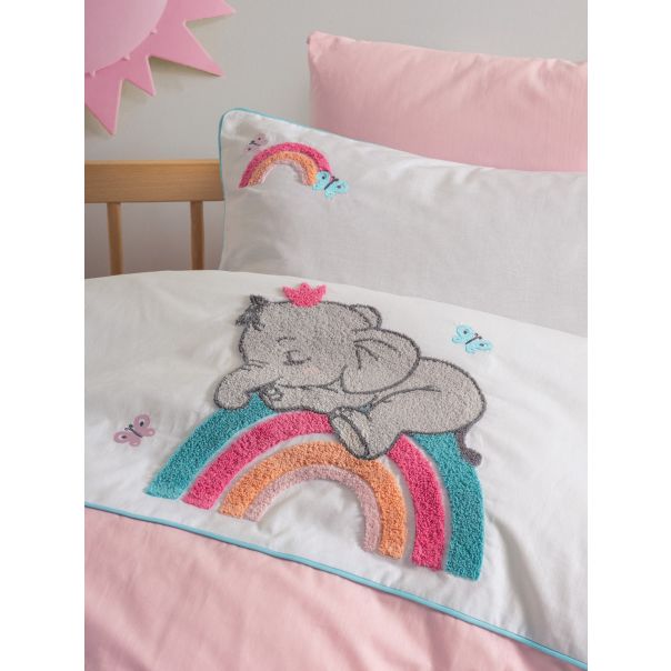 L'ESSENTIEL Posteljina za bebe Lucky, roze - 129CTN3115