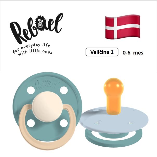 REBAEL varalice za bebe, 0-6 mes, 2 kom, Morska pena i Plava, RBL13021633 - EP3271361