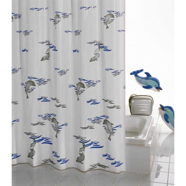 RIDDER Zavesa za kadu 180x200cm Delphin - 130303