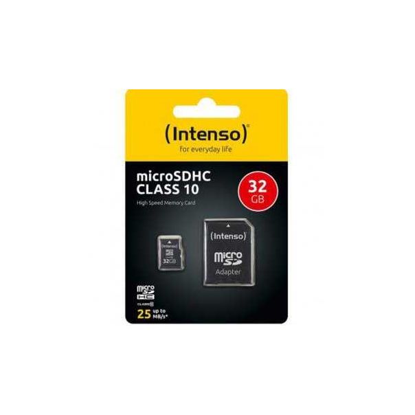 INTENSO 32GB MICRO Secure Digital Card+Adapter - 130588