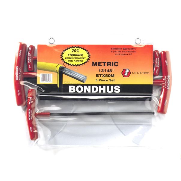 Set T-odvijača sa kugličnom glavom Bondhus ProGuard HEX 4,0 - 10,0 13148 5 kom - 13148