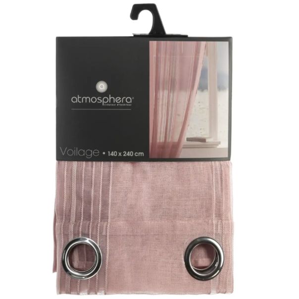 ATMOSPHERA Zavesa Lisa 140x240cm poliester roze - 131622V