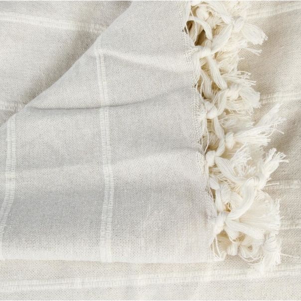 ATMOSPHERA Prekrivač 220x160cm pamuk bela - 131645A