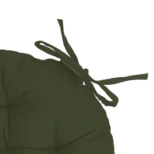 ATMOSPHERA Sedalica okrugla 38x6,5cm pamuk tamno zelena - 131649K