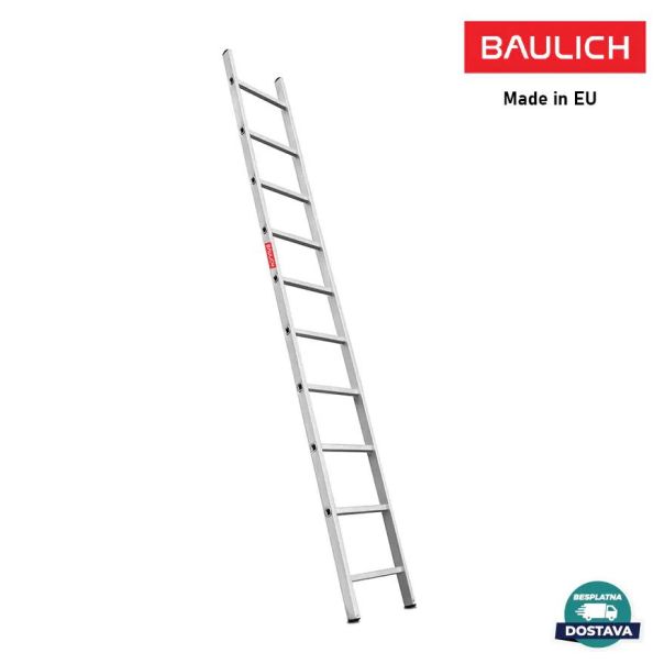 BAULICH 1x10 Jednodelne Aluminijumske Merdevine PRO - 1319-1-1-1-1