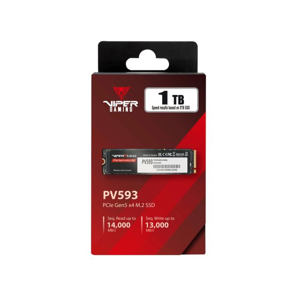 PATRIOT SSD M.2 NVMe 1TB Gen 5.0 PV593 14000MBs/13000MBs PV593P1TBM28H - EP2621612