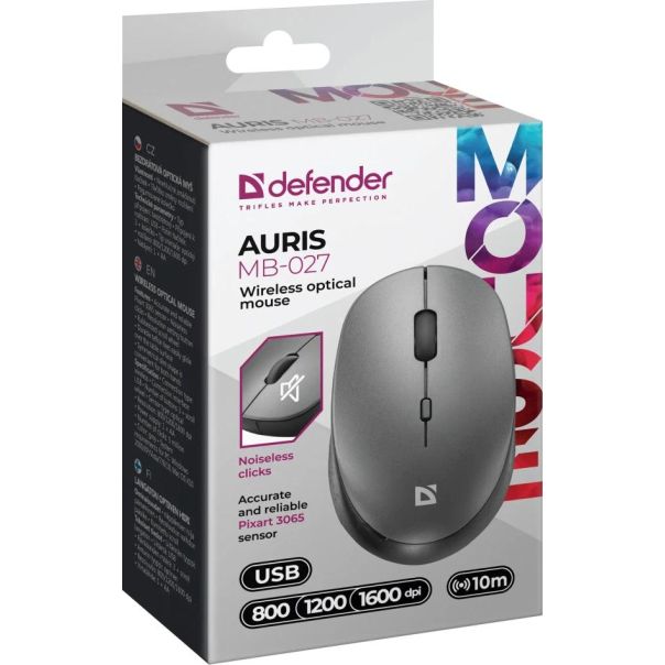 Bežični miš Defender Auris MB-027 sivi - EP2669010
