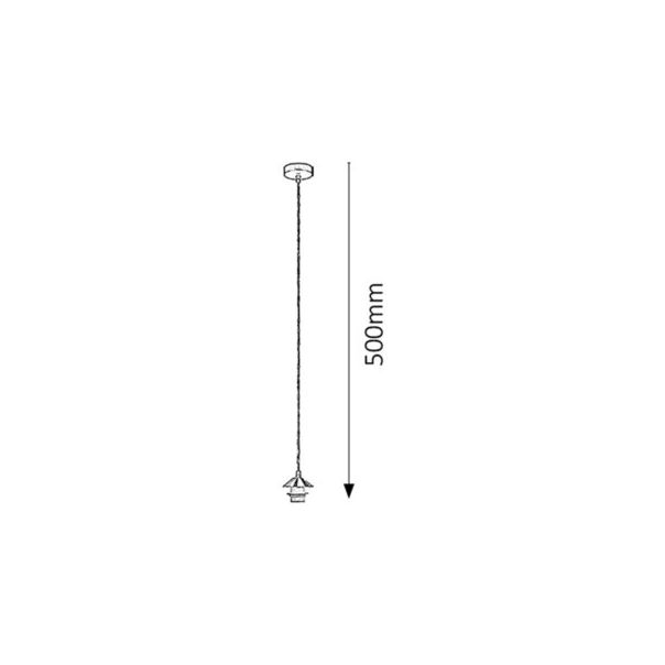 Rabalux Visilica Fix E27 1x MAX 60W hrom (1338) - 1338-1