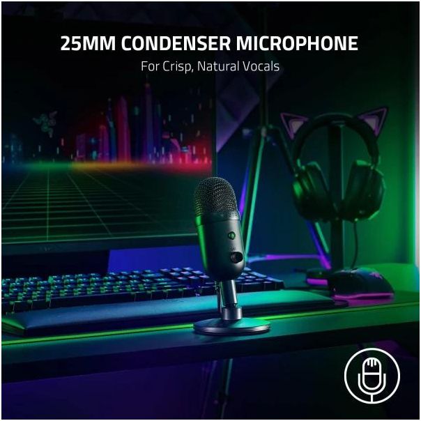 Gaming mikrofon RAZER Seiren V2 X black RZ19-04050100-R3M1 - RZ19-04050100-R3M1