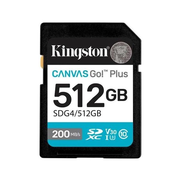 Micro SD Card 512GB Kingston SDG4/512GB class 10 200Mbs/160Mbs - EP2710056