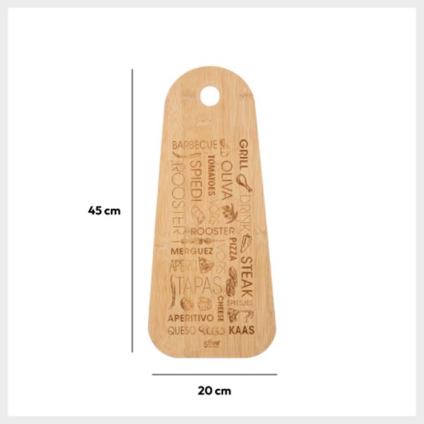 FIVE DASKA 45X19CM BAMBUS - 134514A