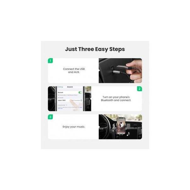 UGREEN Auto BT 5.0 audio + mikrofon Receiver CM309 - 134586