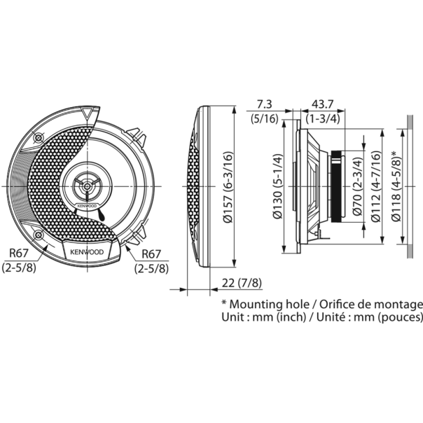 Kenwood KFC-S1366 - 13481