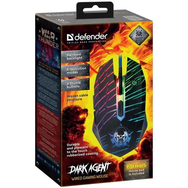 Gaming miš Defender Dark Agent GM-590L - 52590