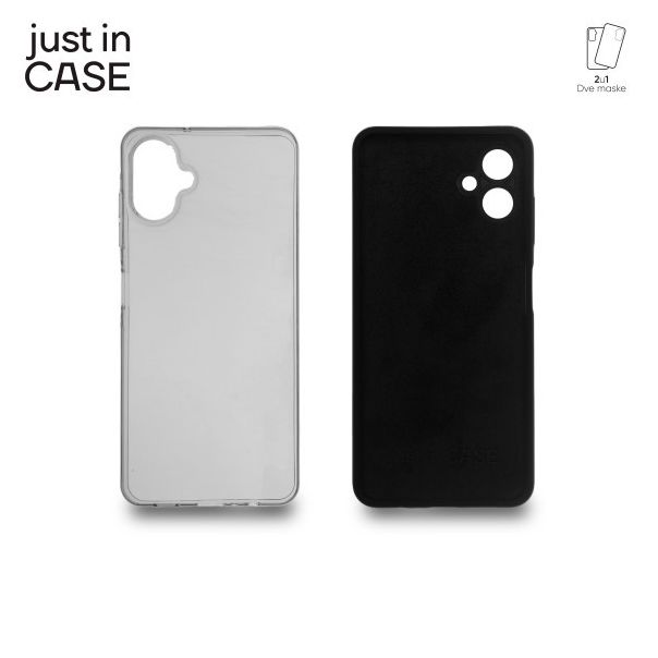 JUST IN CASE 2u1 Extra case MIX paket maski za Samsung Galaxy A06, crna - MIX232BK