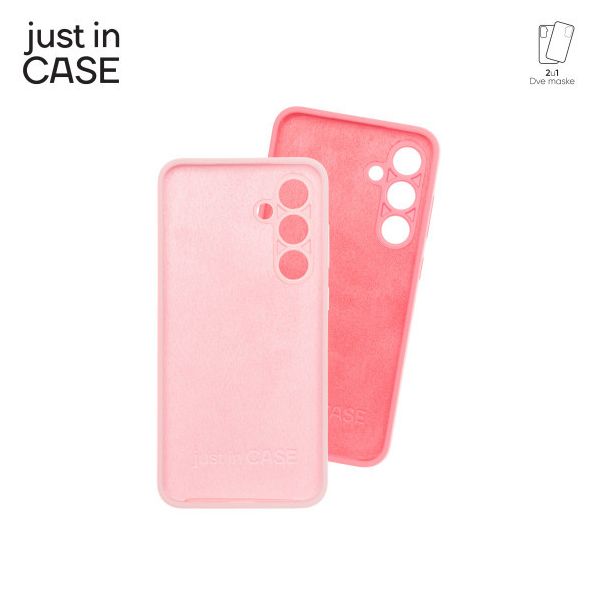 JUST IN CASE 2u1 Extra case MIX PLUS paket maski za Samsung S24 FE, roza - MIXPL234PK