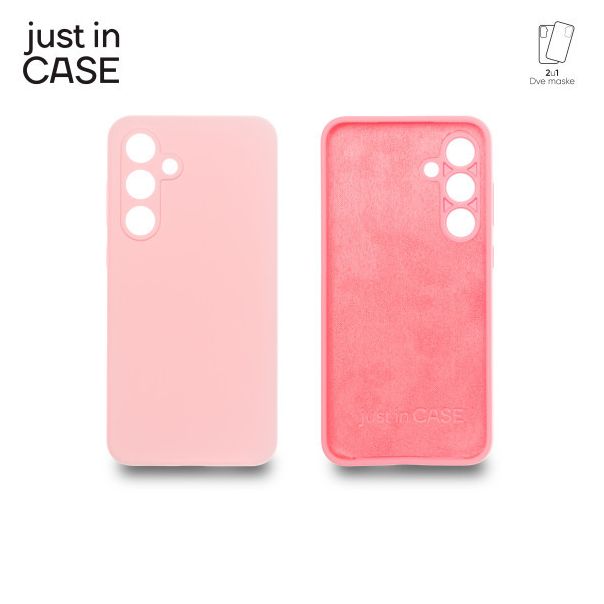 JUST IN CASE 2u1 Extra case MIX PLUS paket maski za Samsung S24 FE, roza - MIXPL234PK