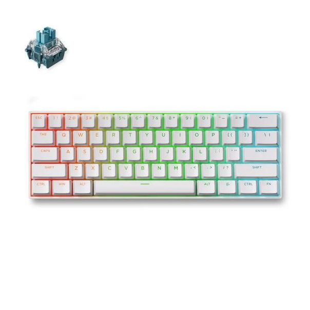 Gaming tastatura MCHOSE Ace 60 Pro Magnetic Switch Bela - Ace60-7A