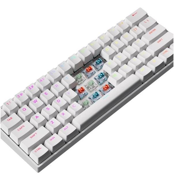 Gaming tastatura MCHOSE Ace 60 Pro Magnetic Switch Bela - Ace60-7A