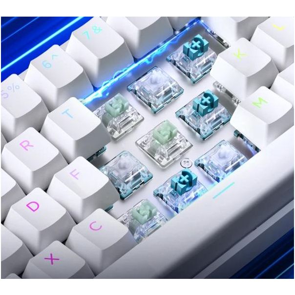 Gaming tastatura MCHOSE Ace 60 Pro Magnetic Switch Bela - Ace60-7A