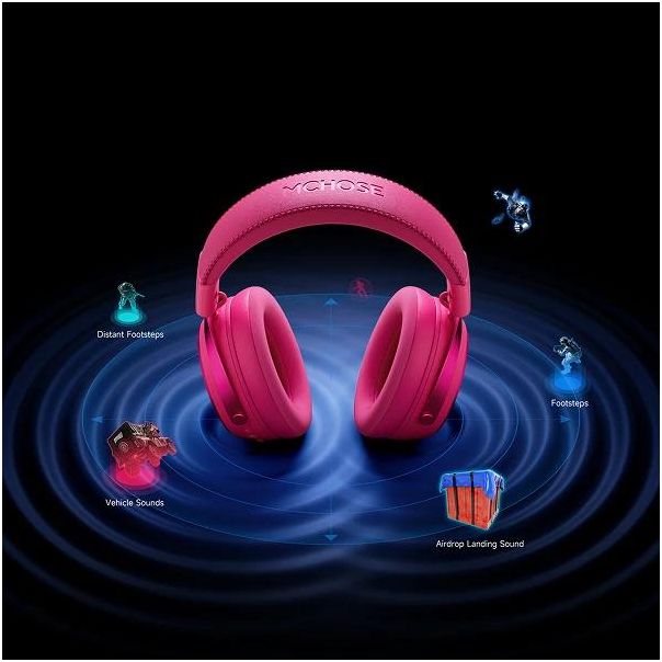 Bežične gaming slušalice MCHOSE X9 rose red - MC-X9-3