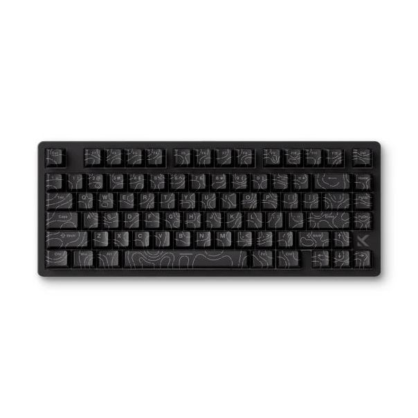 Gaming tastatura MCHOSE Jet 75 Hall Effect Magnetic Switch crna topographic - MC-Jet75-10